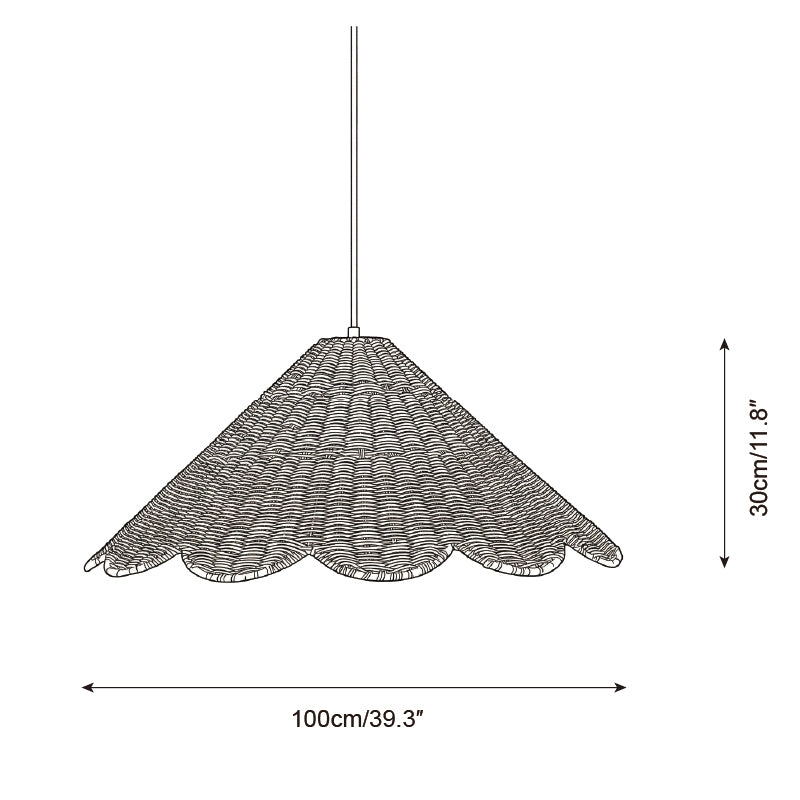 Scallop Pendant Lamp T1533