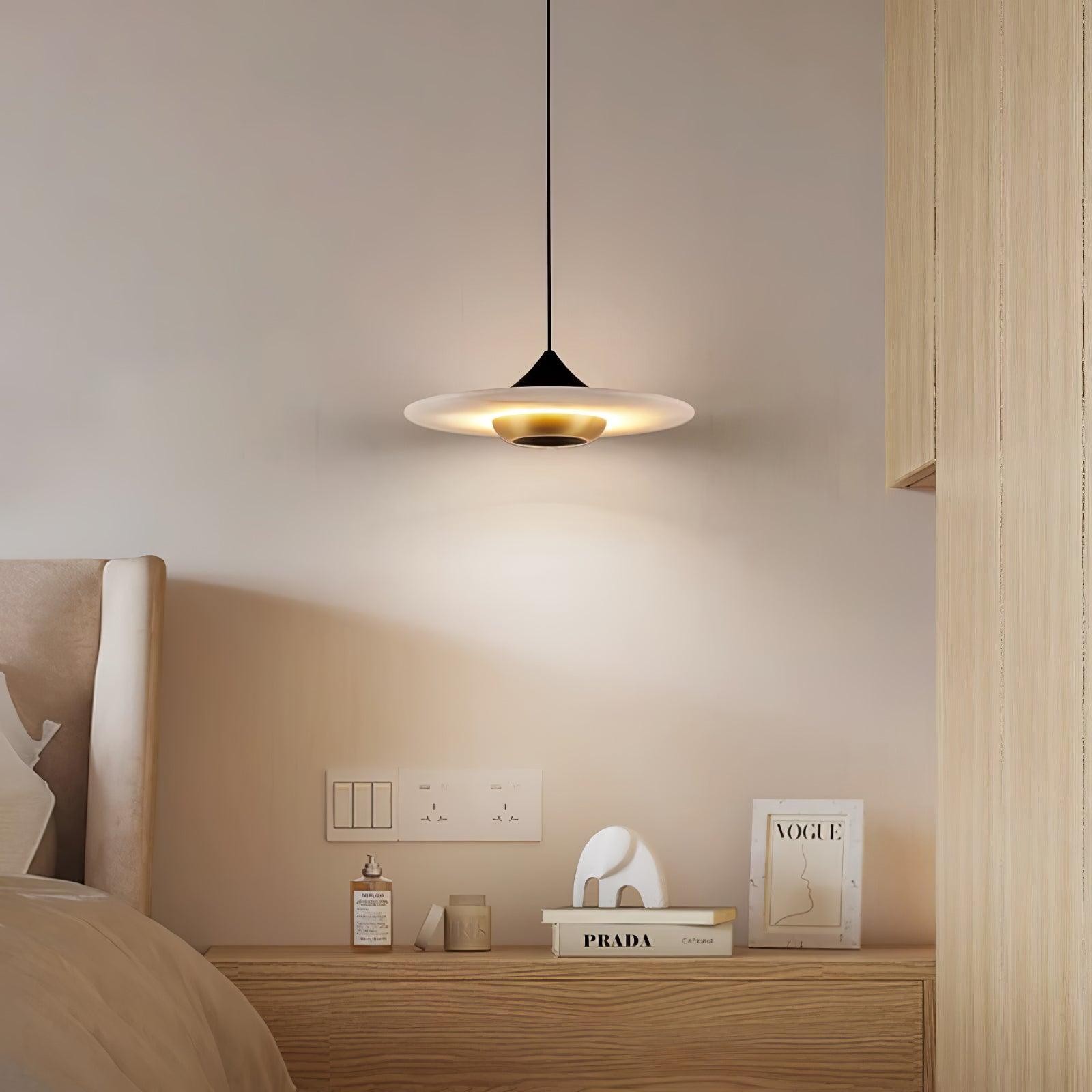 Flying Saucer Marble Pendant Lamp M455