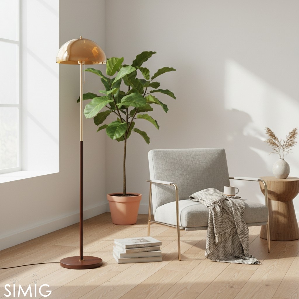 Afterglow Sunset Modern Floor Lamp Clean Lines - Bedroom Living Room T579