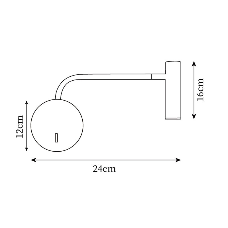 Fashion Modern Reading Plug In Wall Lamp M15
