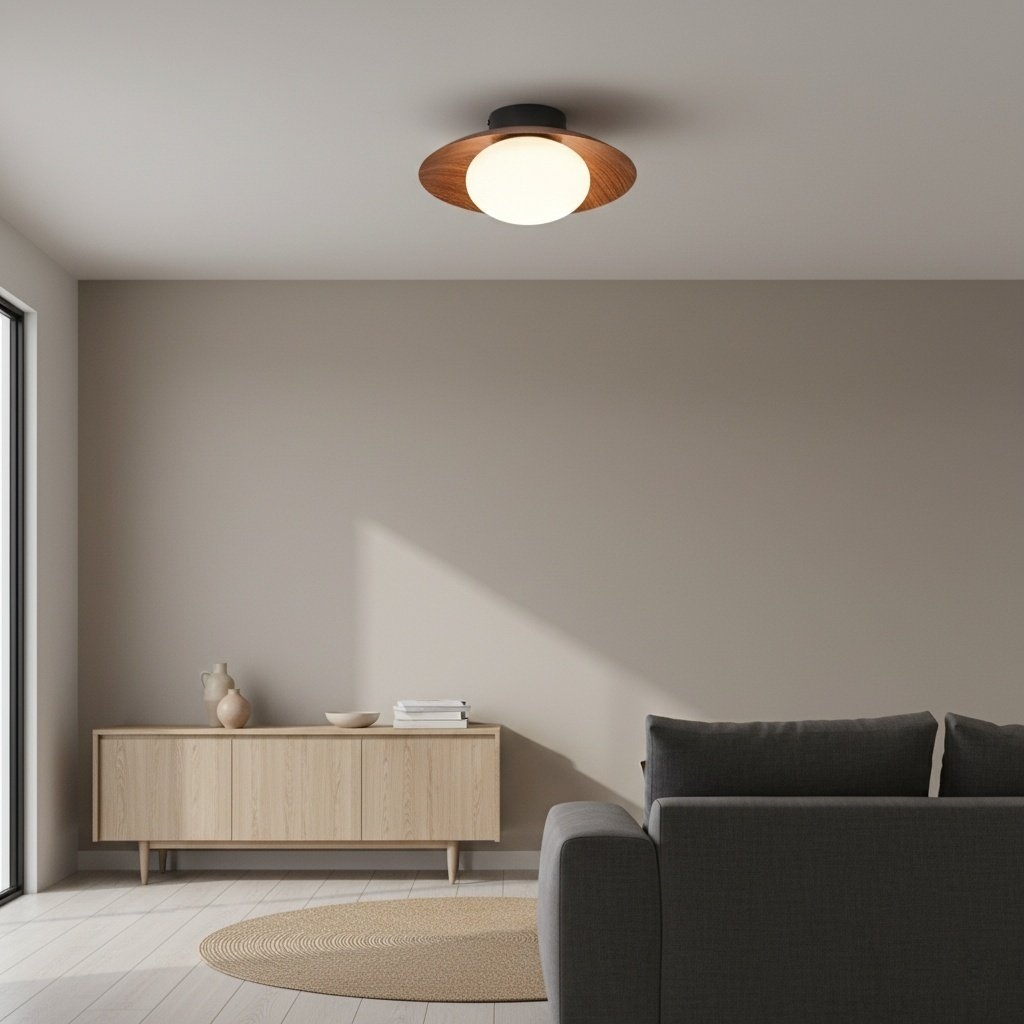 Oribela Globe Ceiling Light - Sculptural Modern Flush Mount for Kitchen T508