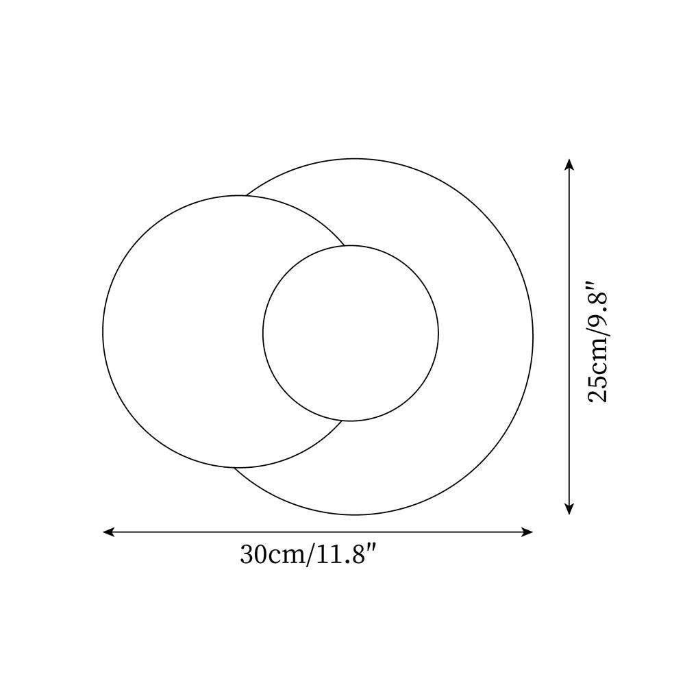 Simple Double Circle Splicing Wall Lamp M125