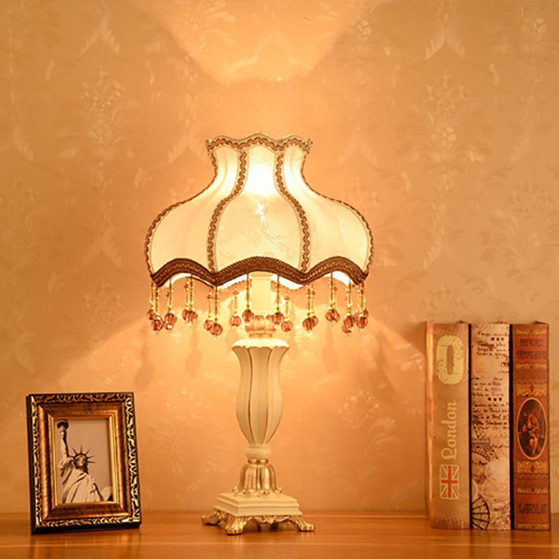 Palace Floral Resin Carved Base Table Lamp M500