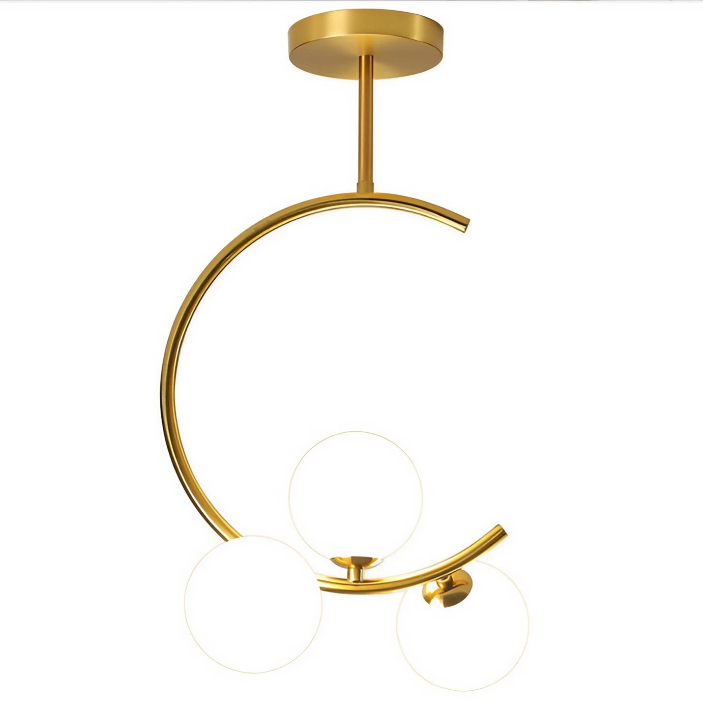Scandinavian Modern Glass Molecular Chandelier S68