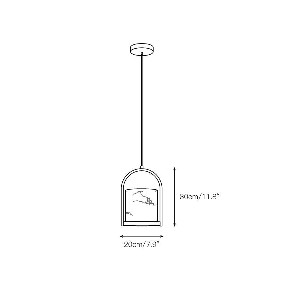 Cortland Alabaster Pendant Light T1658