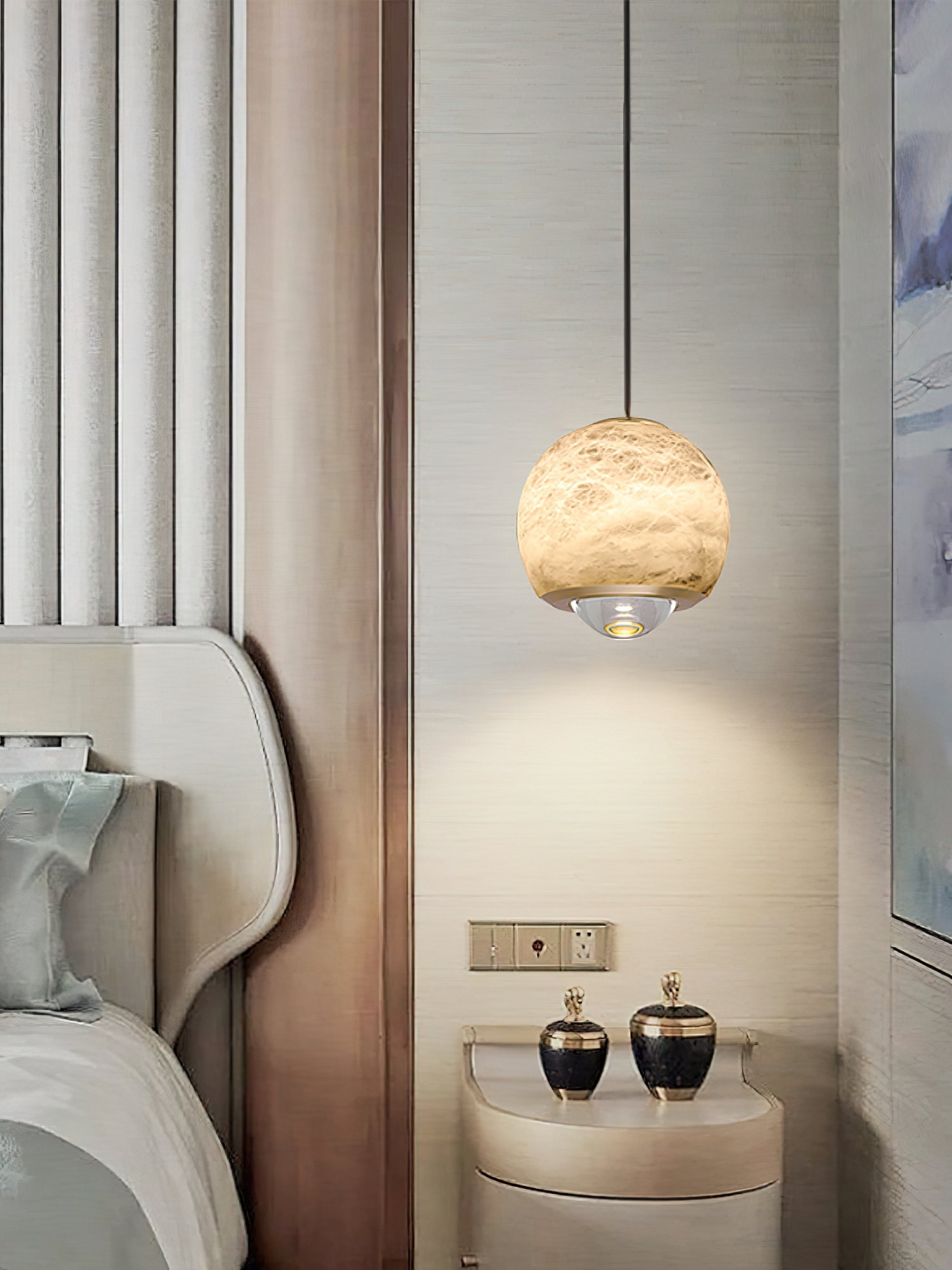 Ferox Alabaster Pendant Light T1646