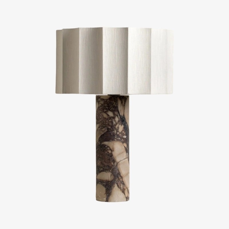 Cavilon Wide Fan Shade Table Lamp – Elegant Ambient Light for Interior T476