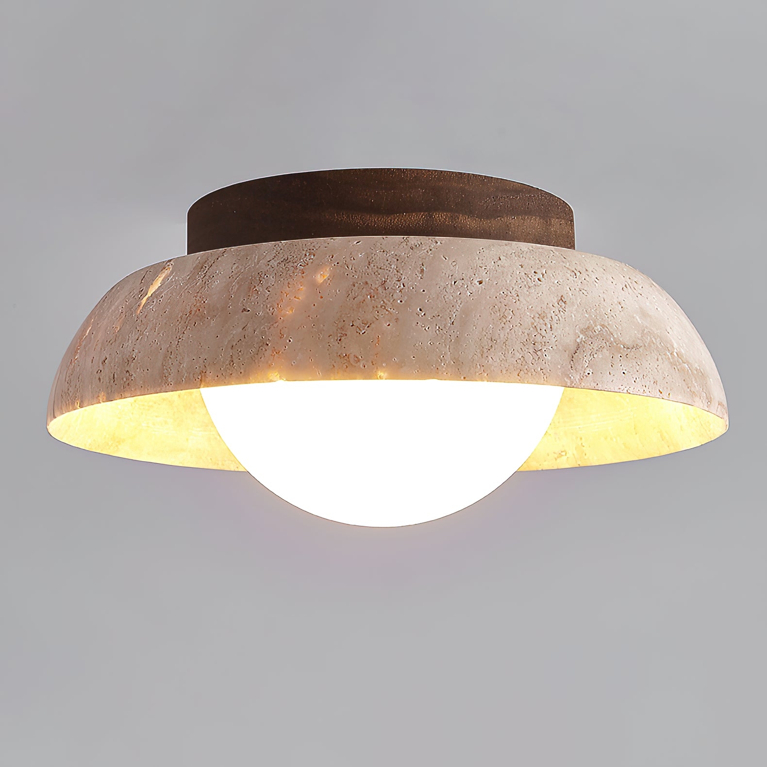 Piedra Travertine Ceiling Lamp T1906