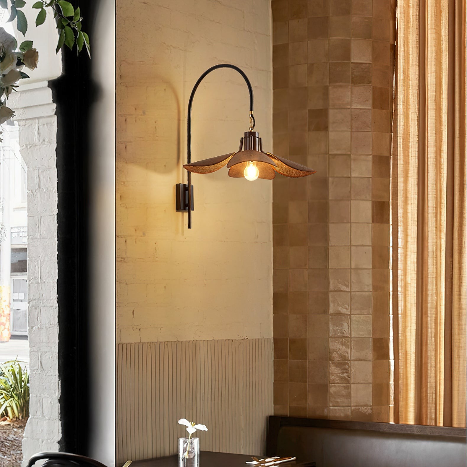 Retro Wabi-Sabi Style Petal Bloom Wall Lamp M517