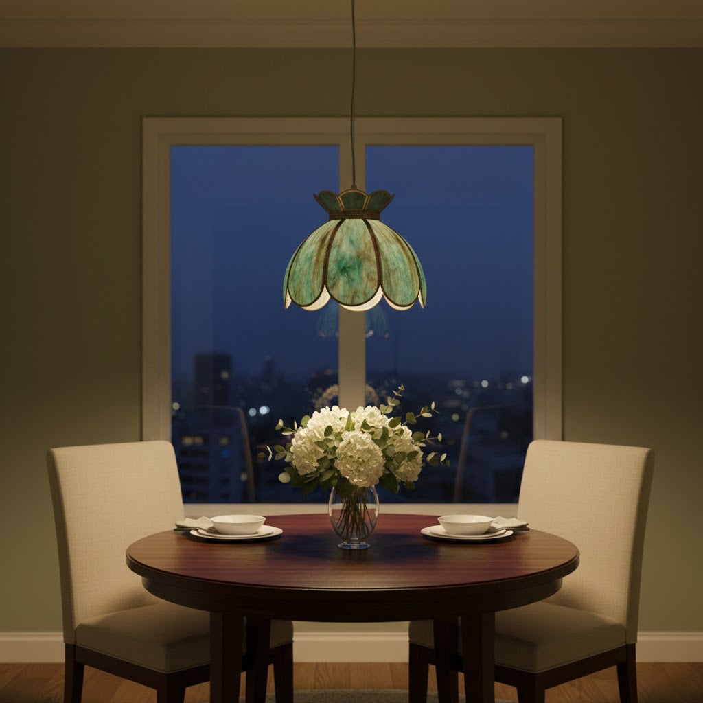 Retro Lotus Pendant Lamp T1806