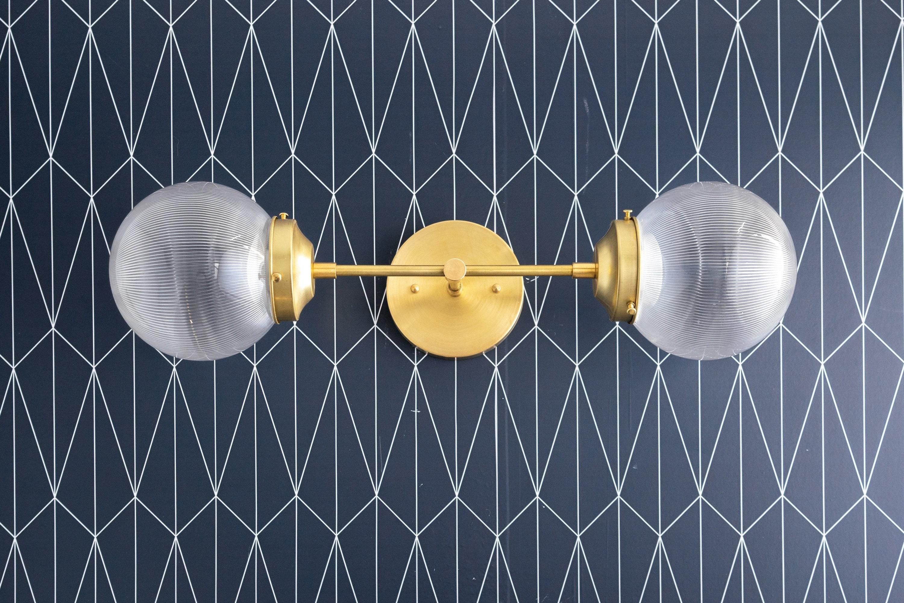 Lumio Globe Versatile Vanity Sconce - Dimmable Light for Bathroom and Hallway Use T353