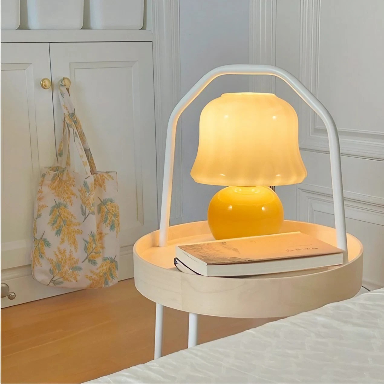 Vintage Cordless Mushroom Table Lamp
