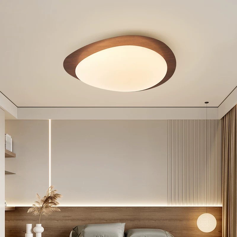 Pebble Walnut Ceiling Light M335