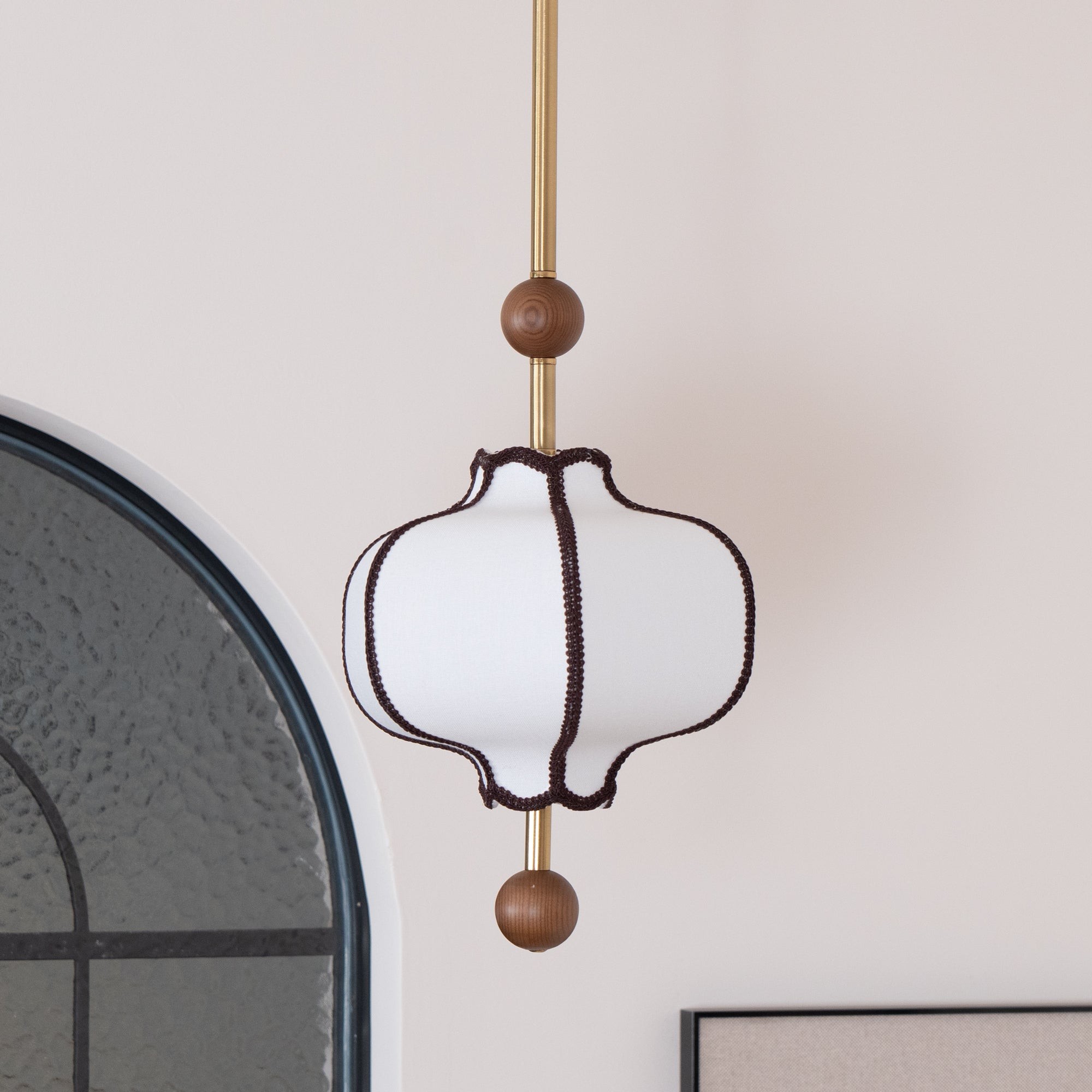 Vintage Textured Fabric Pendant Light M270