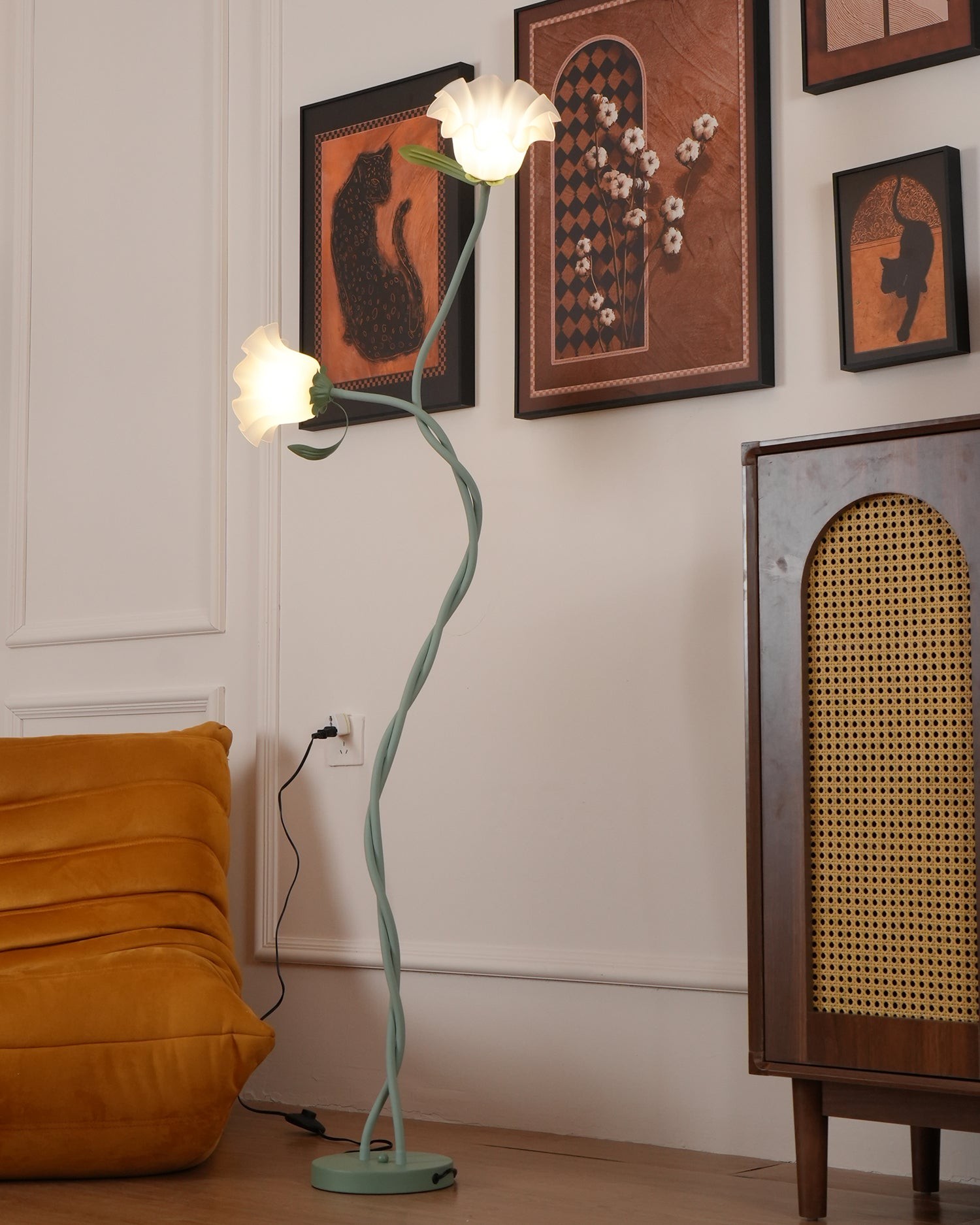 Creative Multi-Head Winding Flower Shape Floor Lamp M75