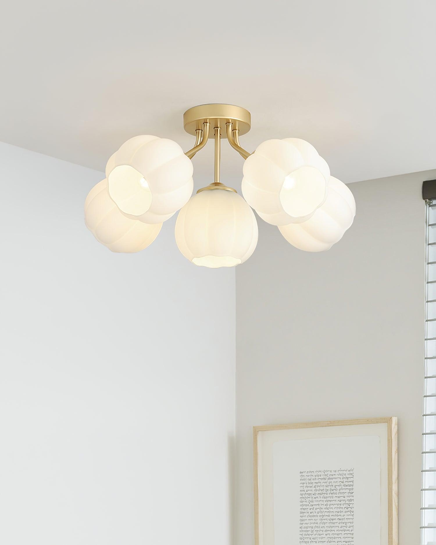 Flower Glass Ceiling Light P044