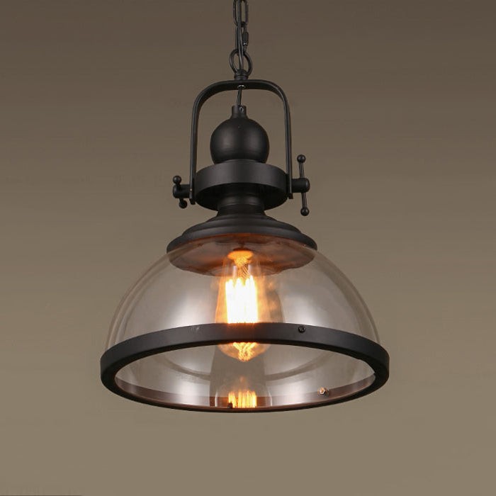 Modern Industrial Style Dome Glass Pendant Lamp M65