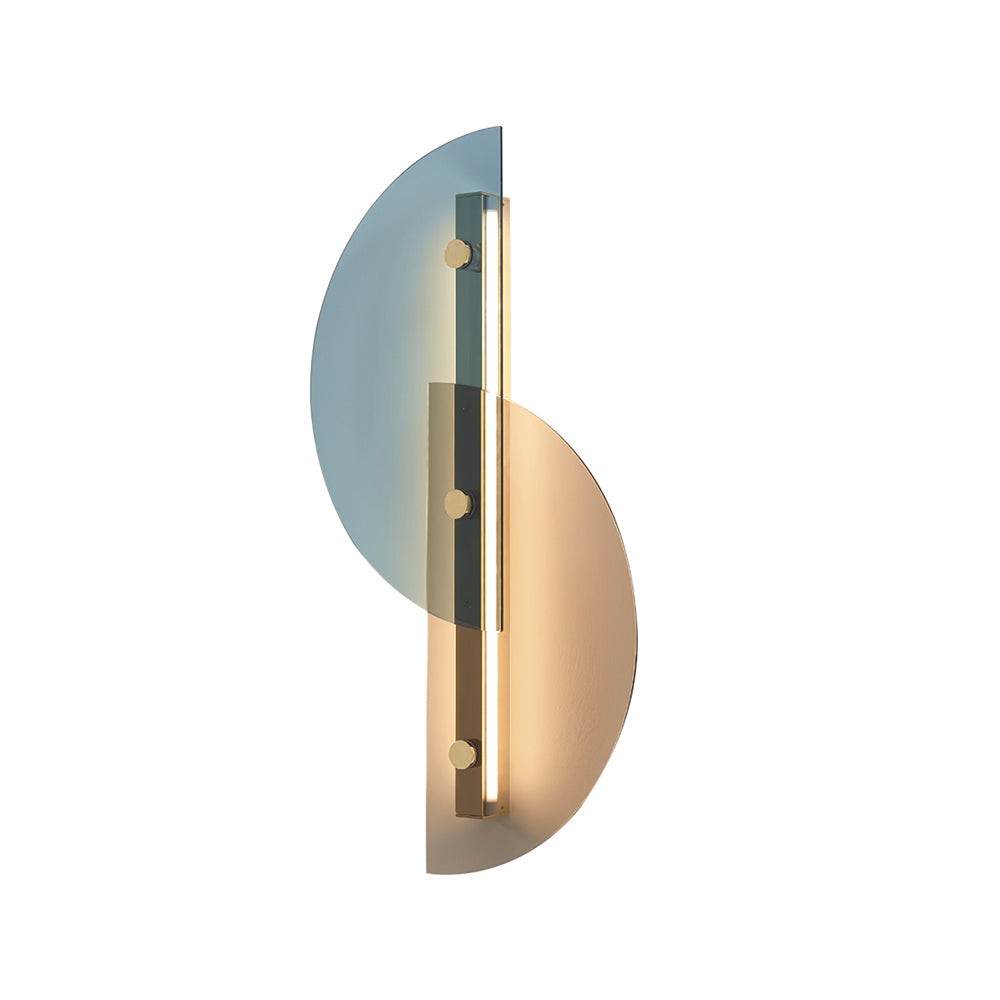 Simple Fan-Shaped Glass Arc Wall Lamp M21