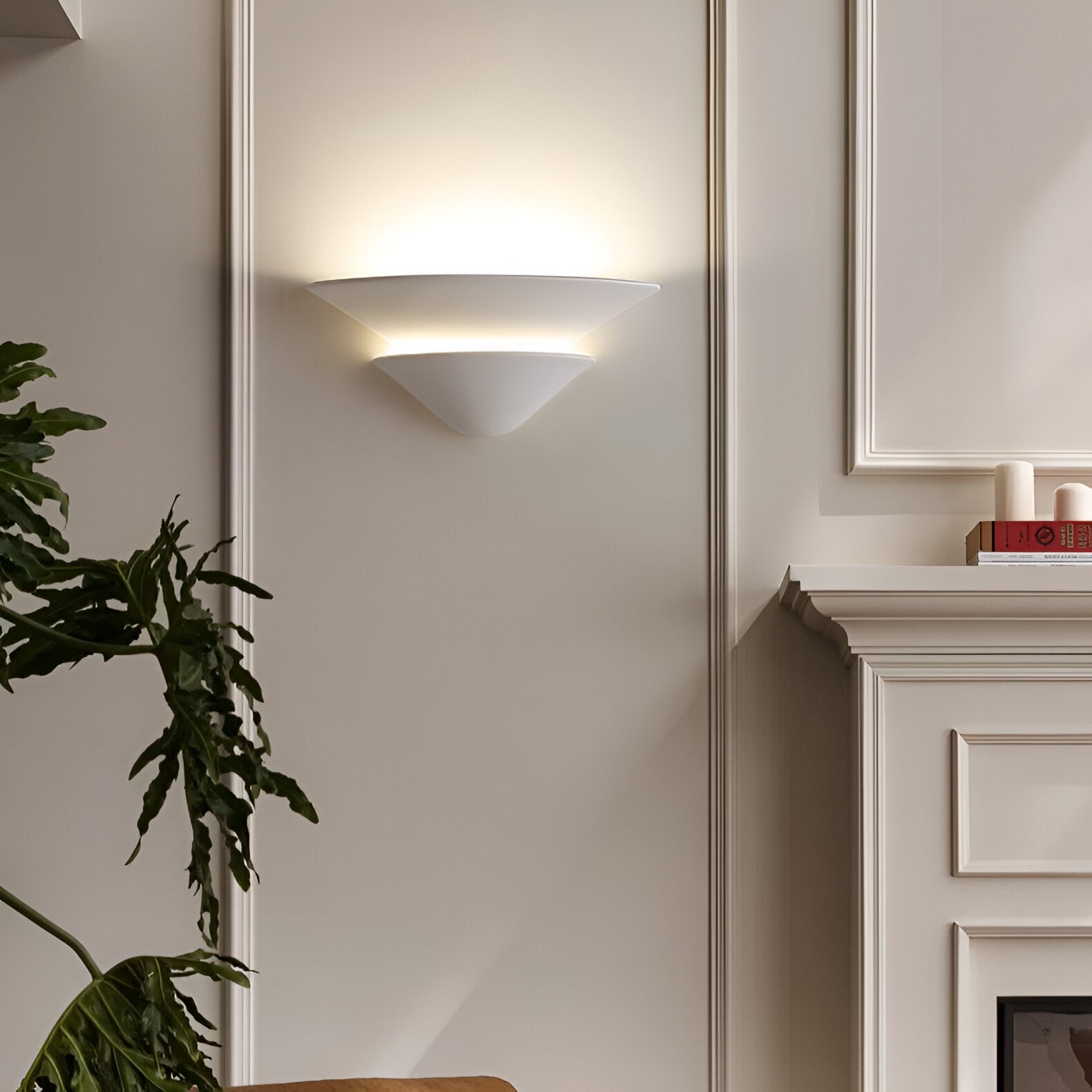 Shellora Wabi-Sabi Plaster Wall Light T2188