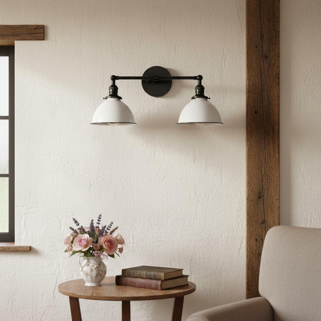 Conique Metal Industrial Vanity Light - Modern Bathroom Lighting Fixture T335