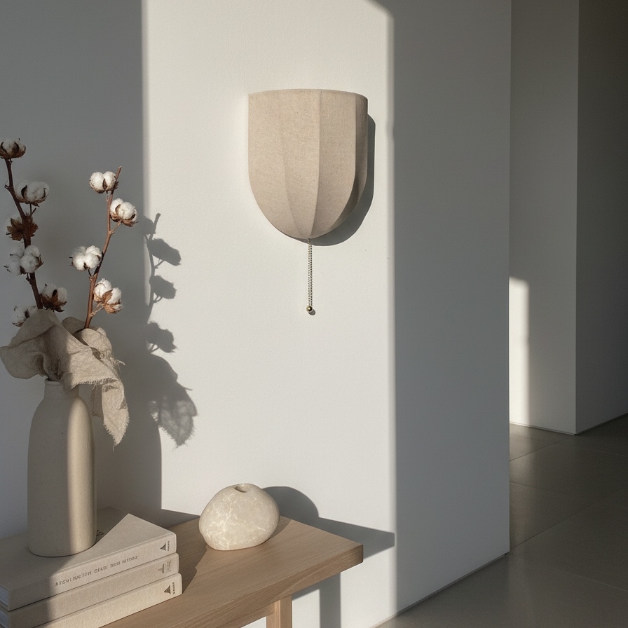 Fablune Indoor Wall Lamp - Modern Ambient Fabric Lighting for Home T1174