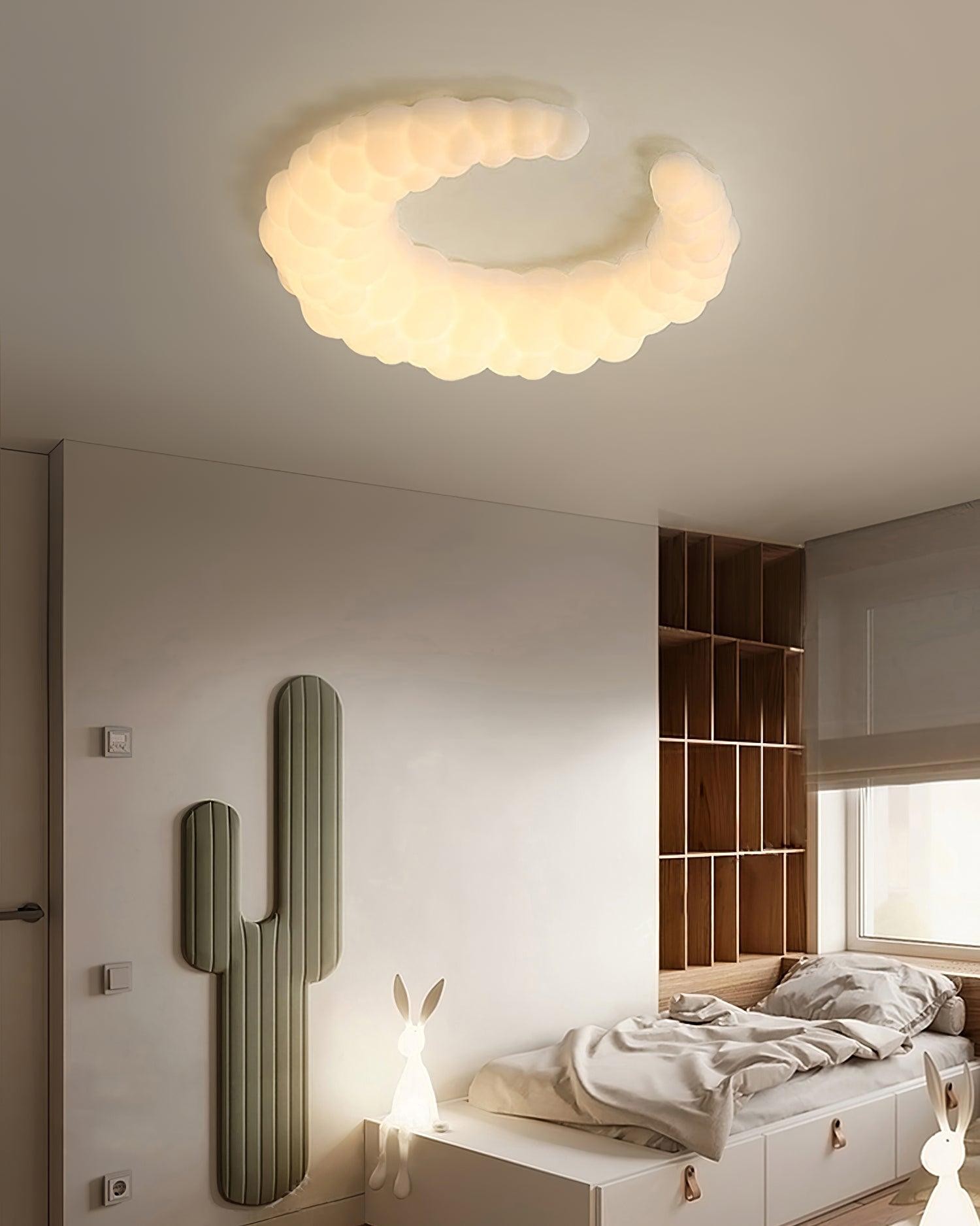 Cream Style Moon Ceiling Lamp M478