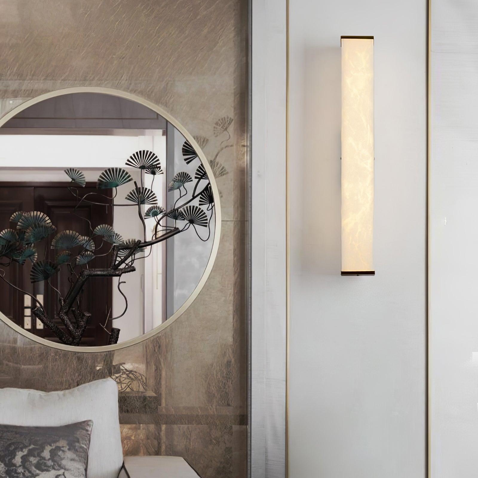 Cuboid Alabaster Wall Light T1622