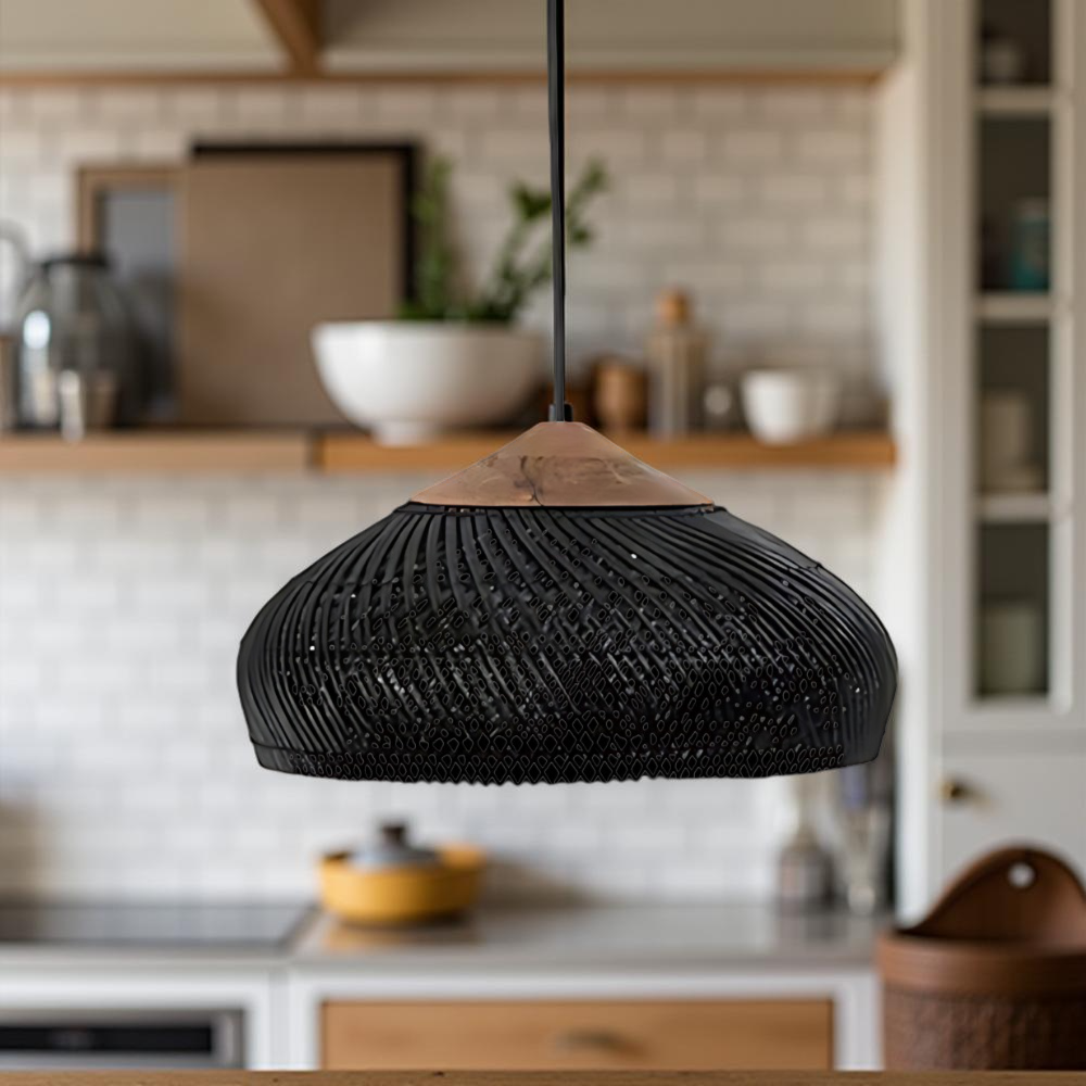 Retro Bohemian Rattan Pendant Light T2060