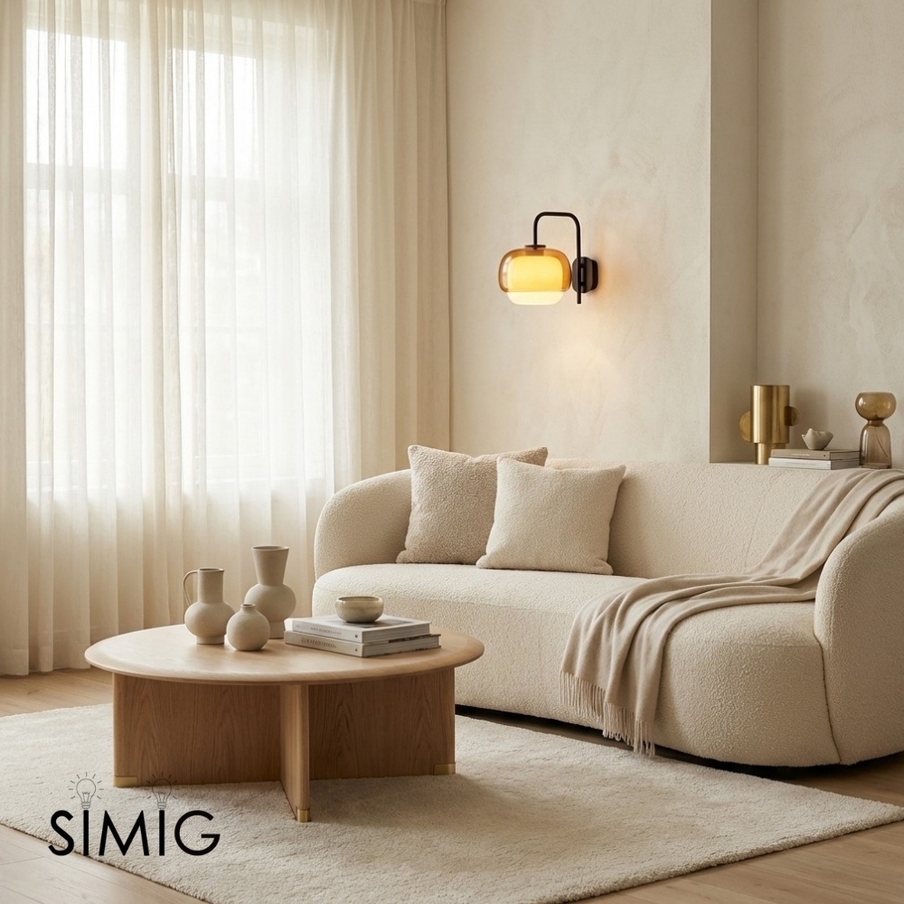 Clinco Double Sphere Glass Sconce ‑ Stylish Ambient Wall Lighting T416