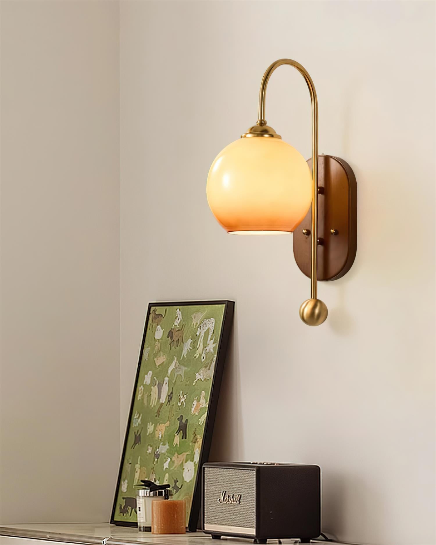 American Retro Spherical Wall Lamp M150