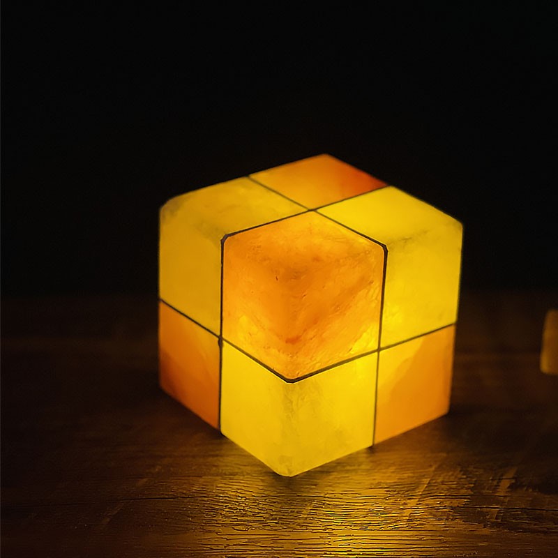 Cube Rechargeable Salt Mineral Night Light