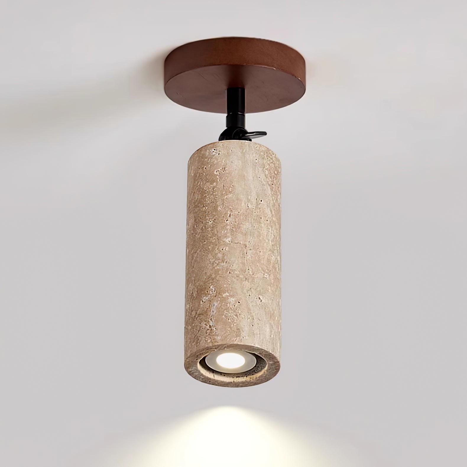 Wabi-Sabi Travertine Adjustable Wall Lamp M487