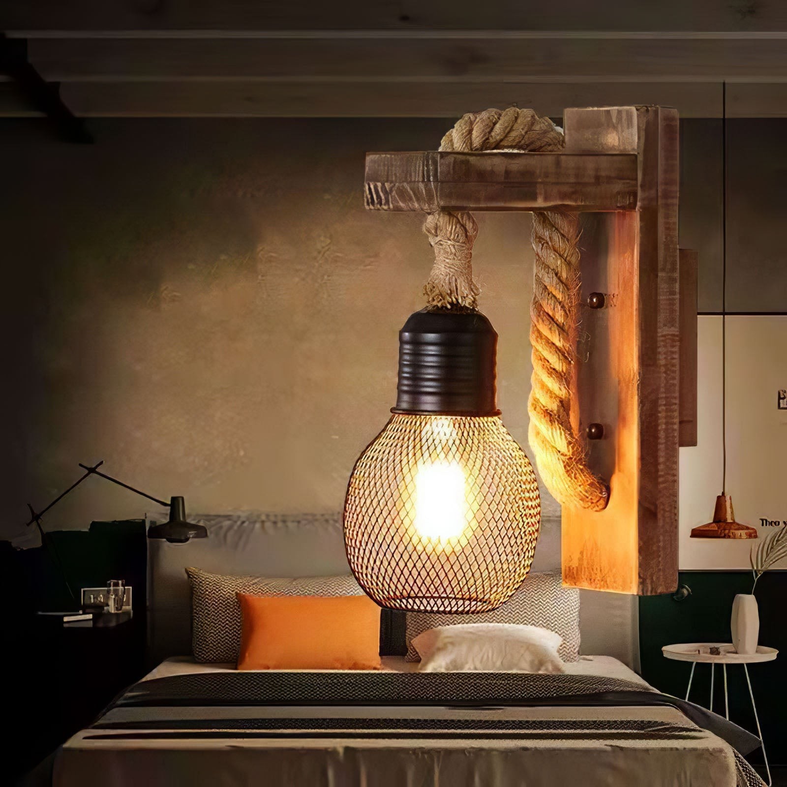 Hemp Rope Wall Lamp