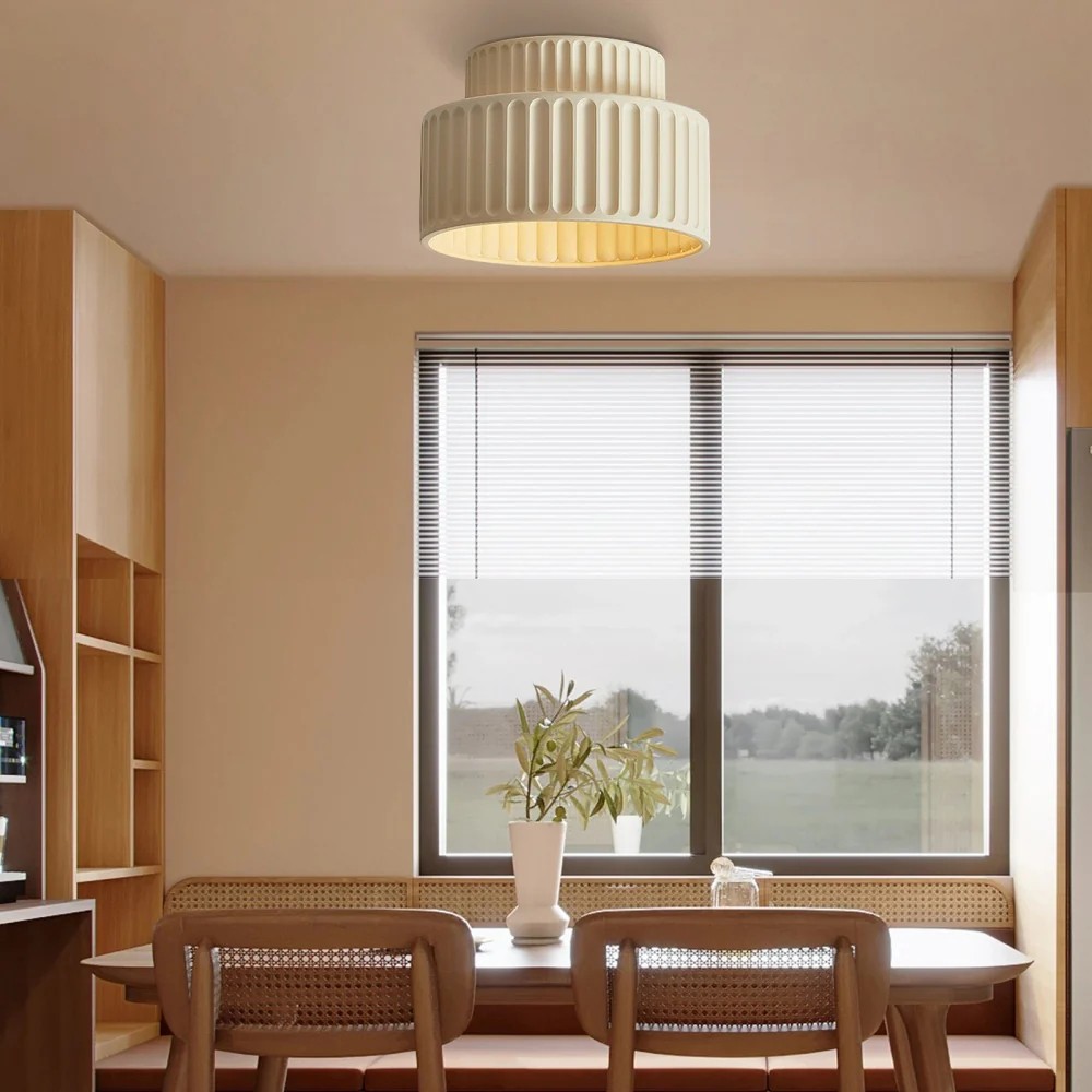 Modern Solid Color Recessed Resin Ceiling Lamp S177
