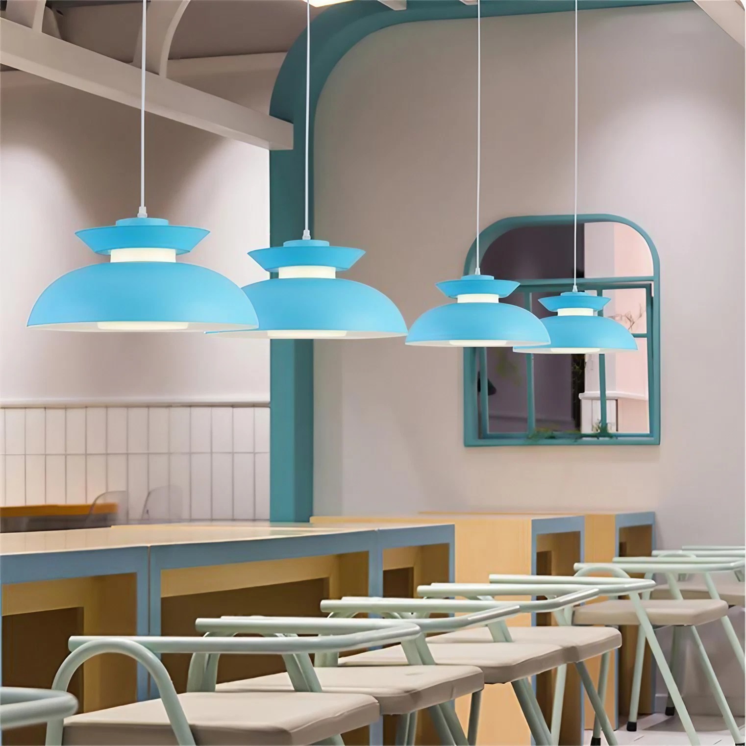 Nordic Macaron Flying Saucer Pendant Lamp S48