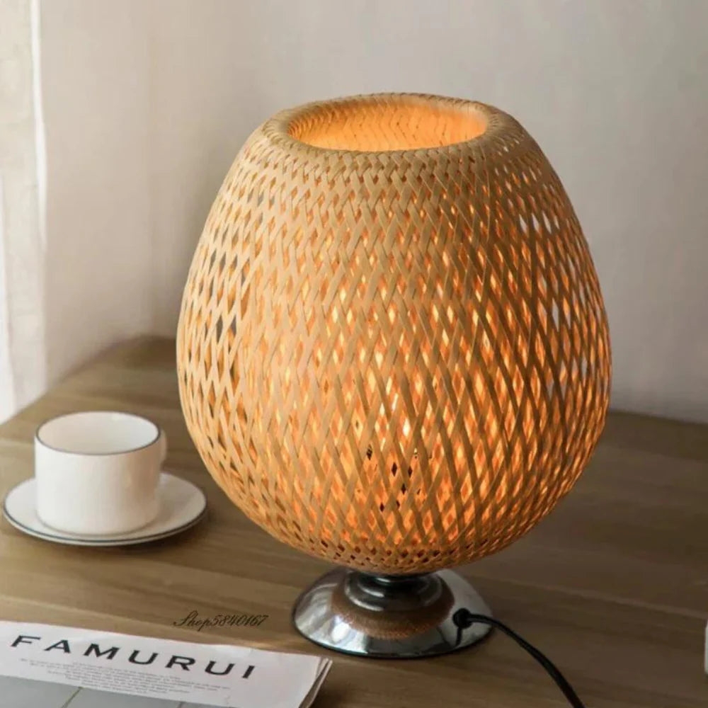 Handcrafted Sustainable Bamboo Table Lamp T2071