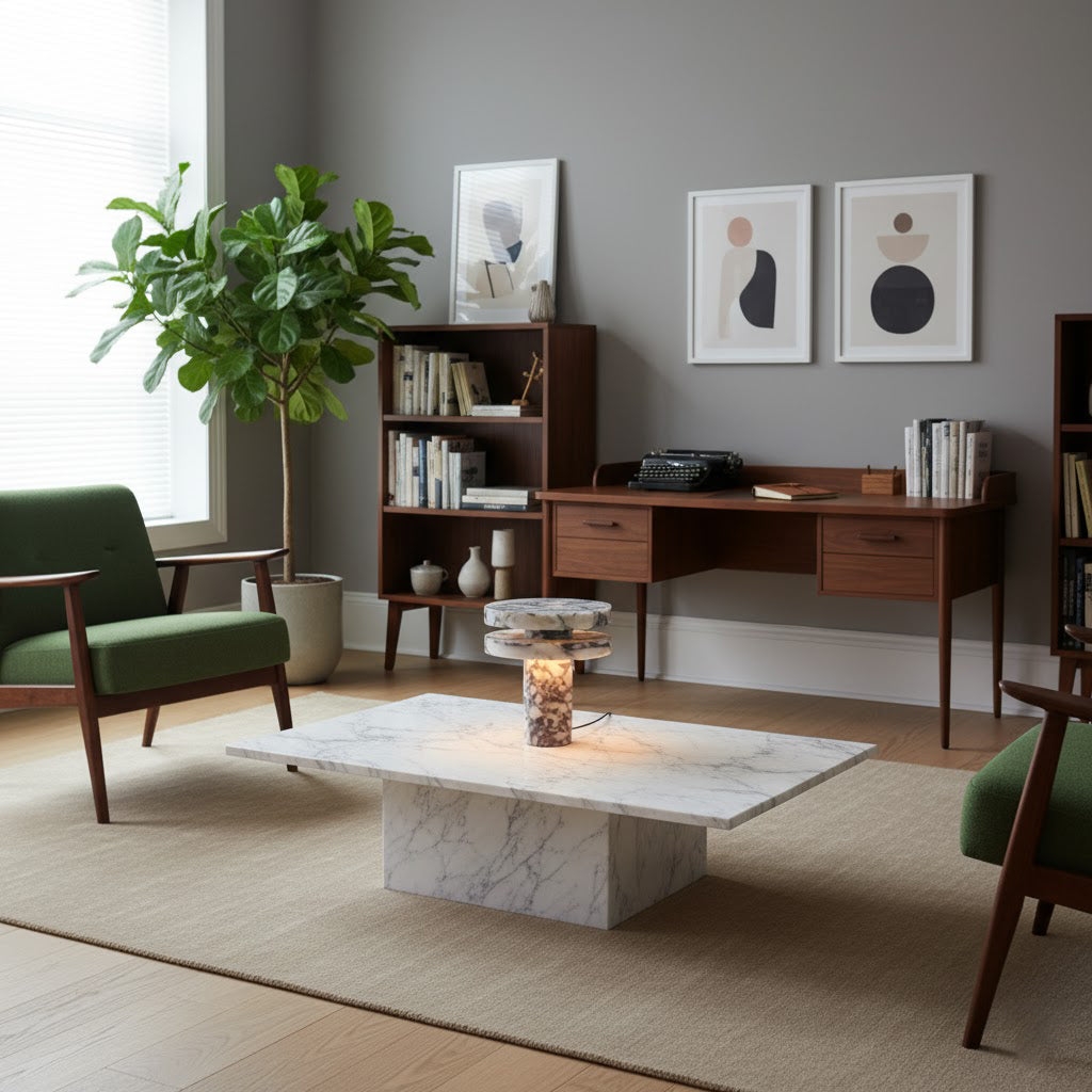 Pillar Marble Table Lamp T1791