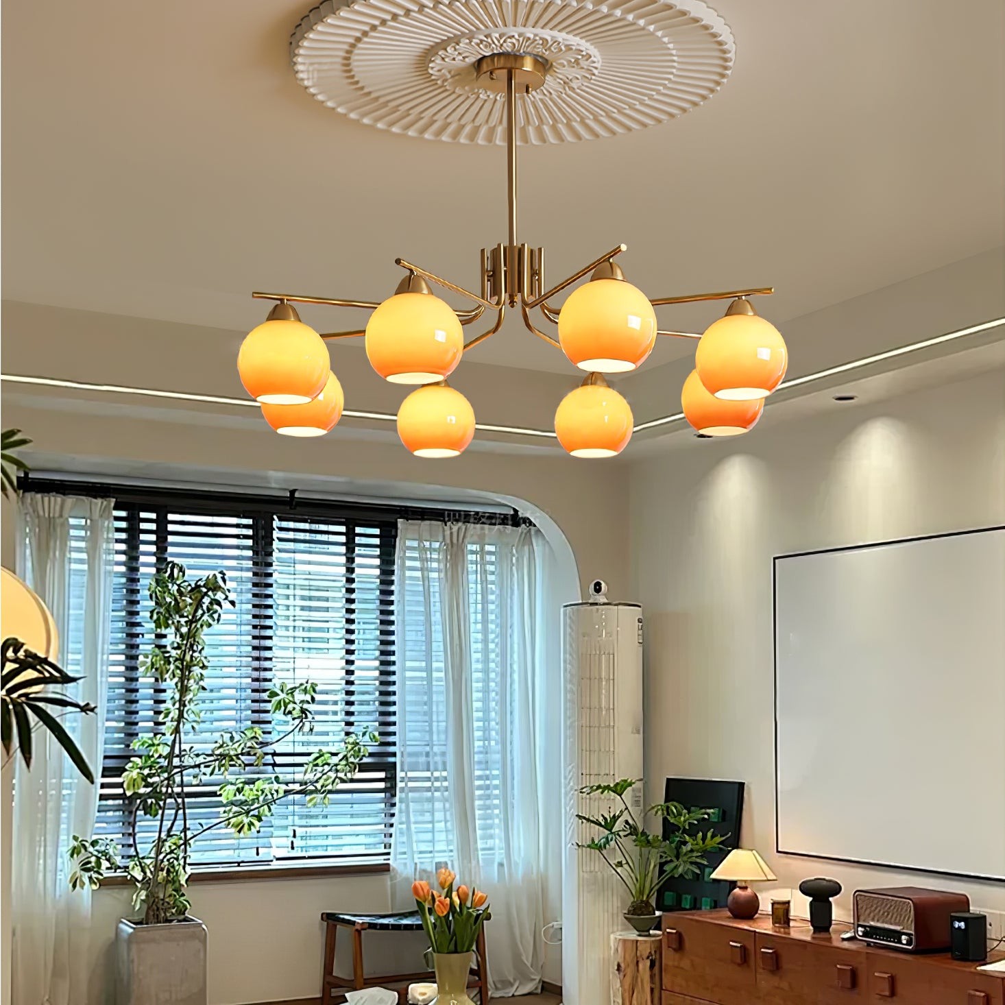 Creative Caramel Spherical Pendant Lamp M466