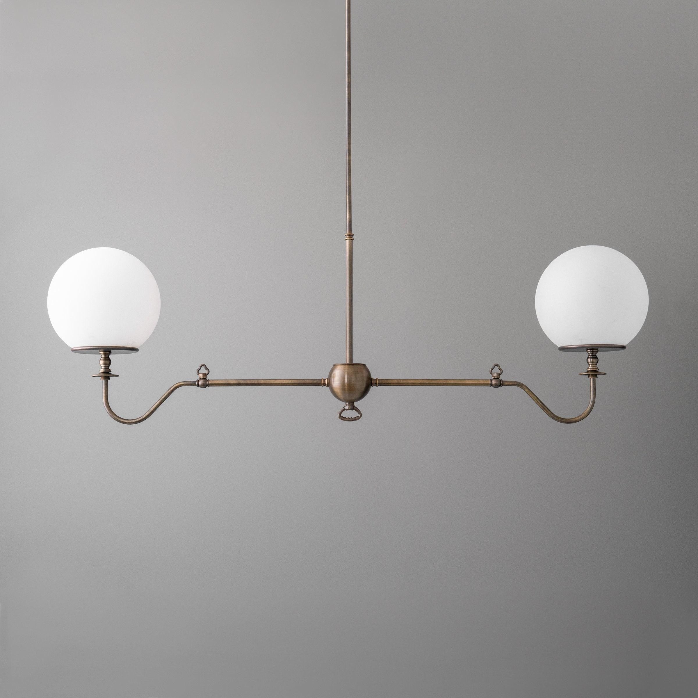 Glorica Glass Brass Chandelier Lighting - Contemporary Glass Multi-Light Hanging Fixture T405