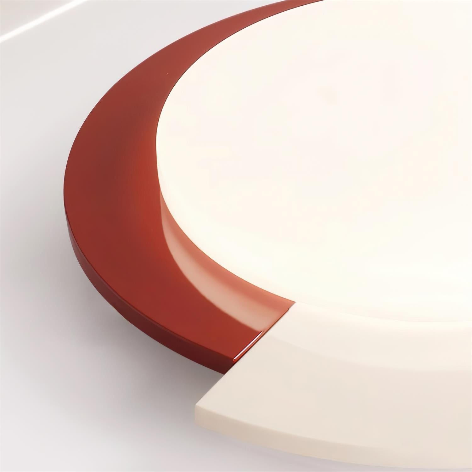 Red And White Round Ceiling Light M102