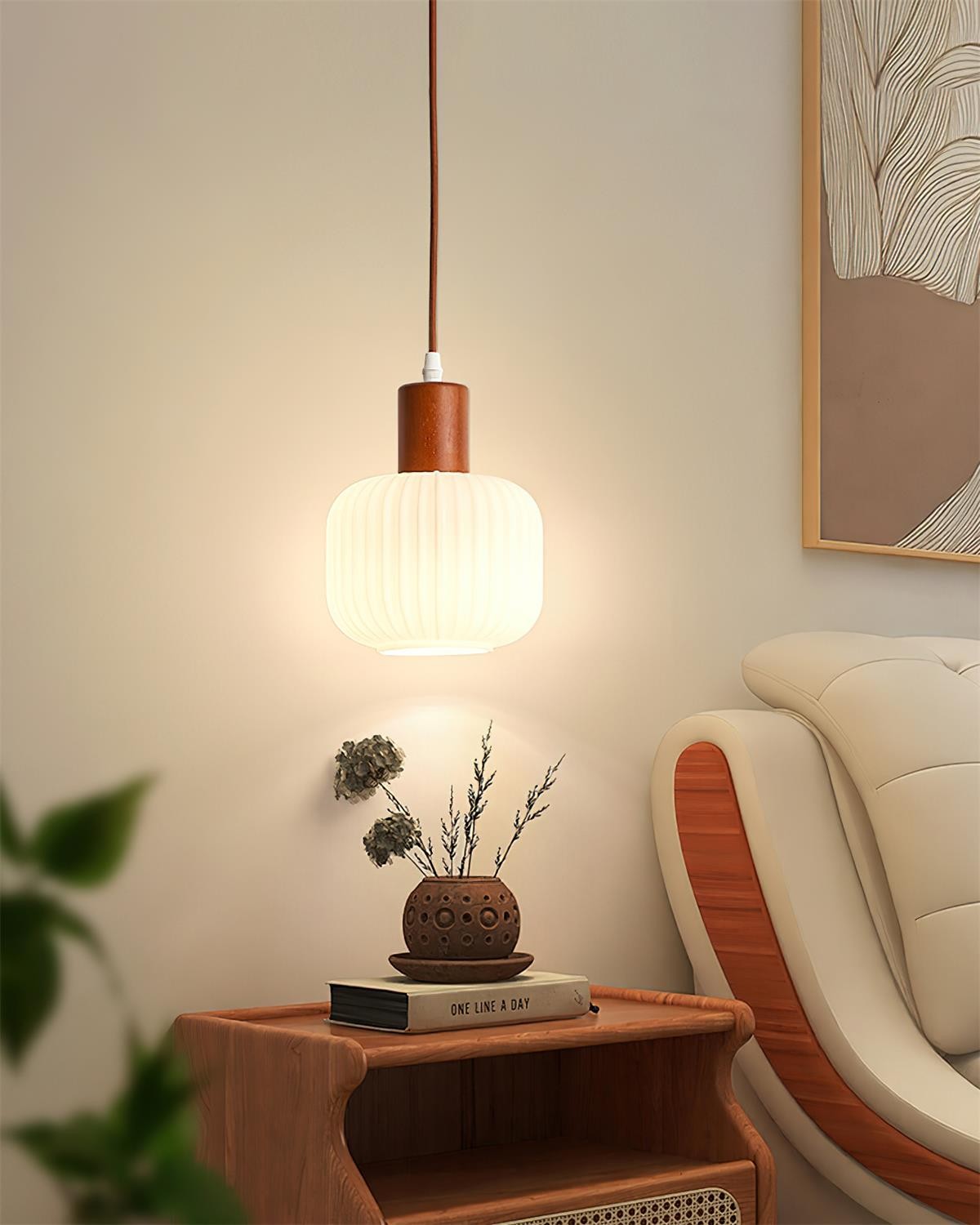 Mid Century Modern Glass Pot Pendant Lamp For Kitchen Island M235