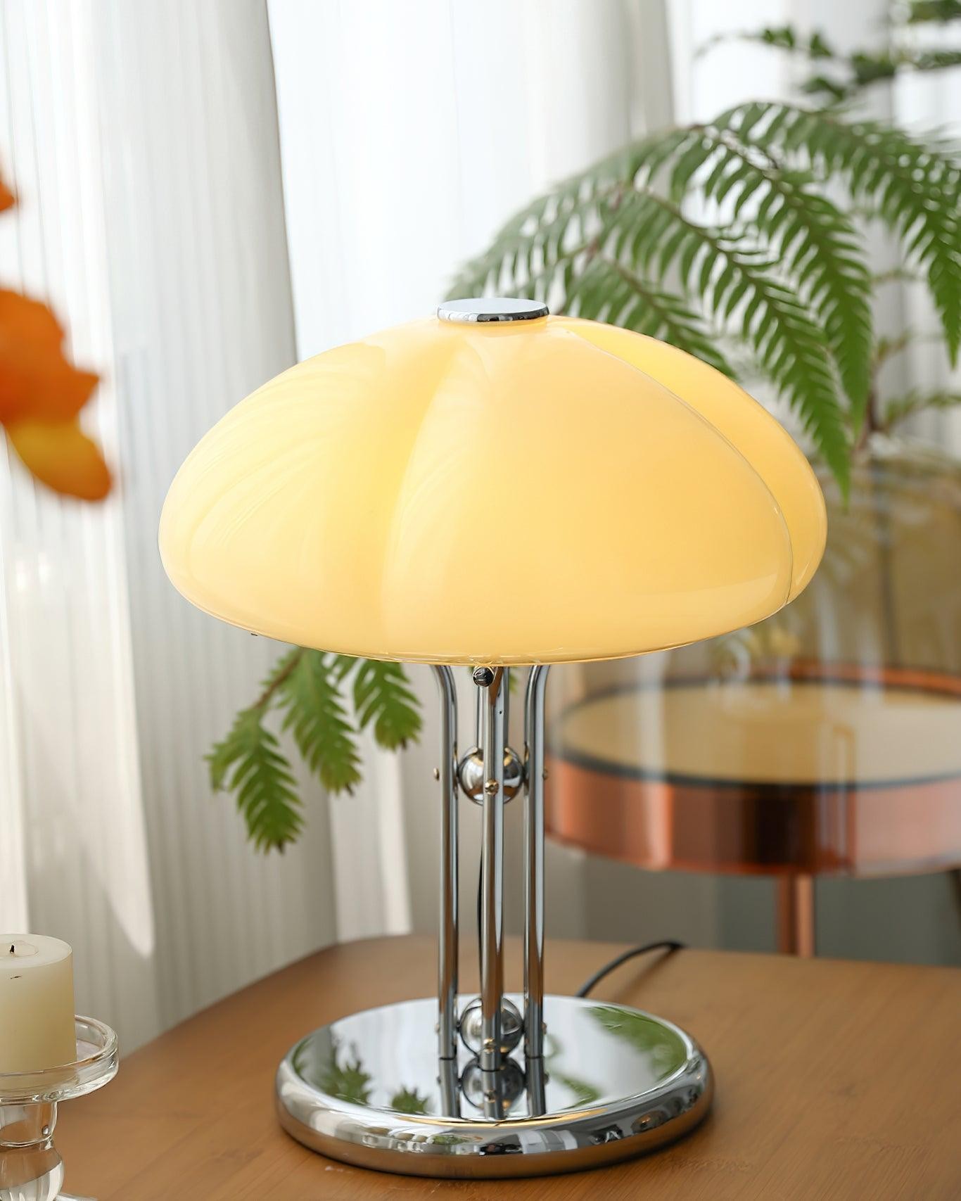 High-Grade Bedroom Bedside Mushroom Glass Table Lamp M175