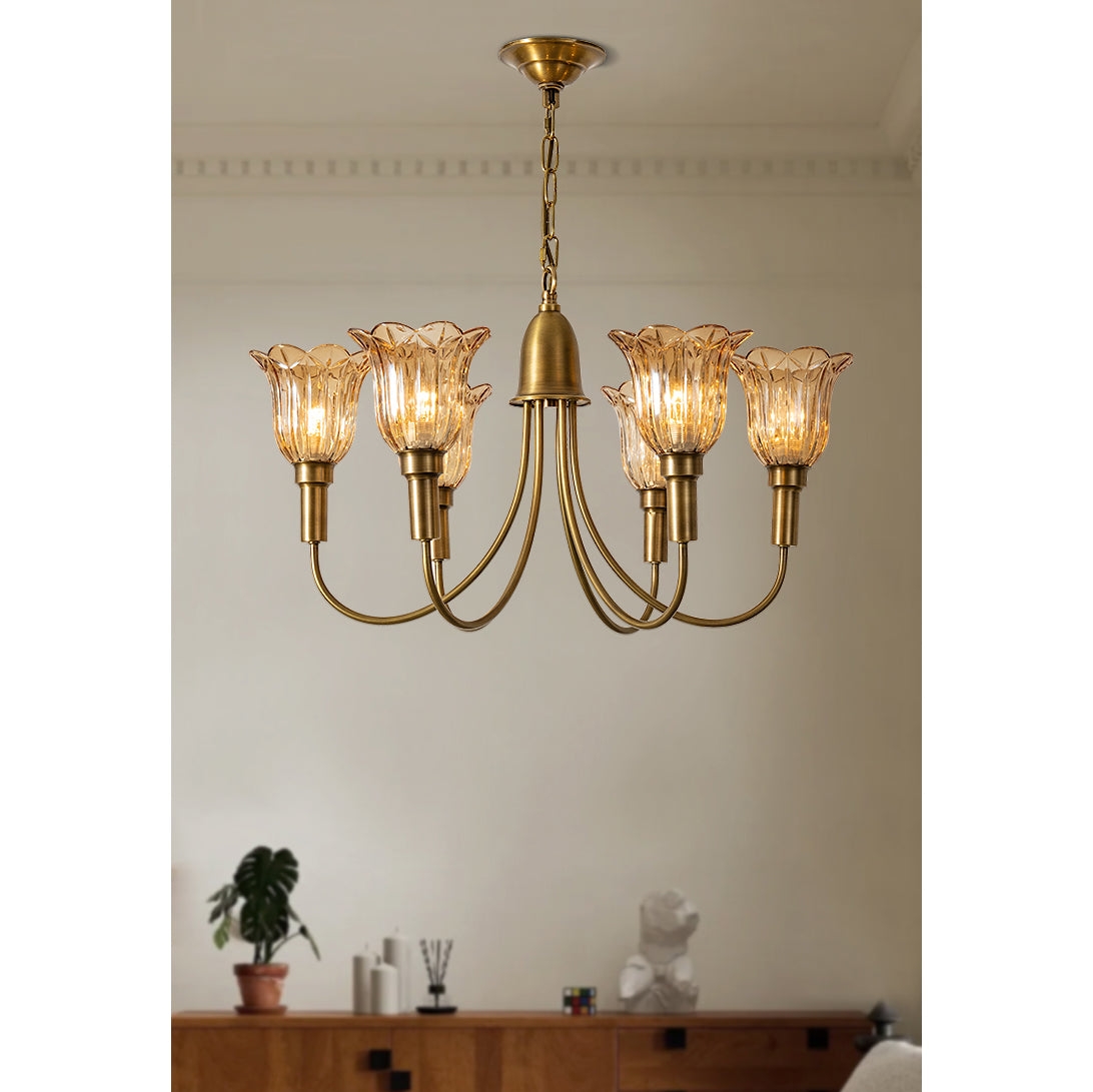 Columbia Brass Chandelier T1729