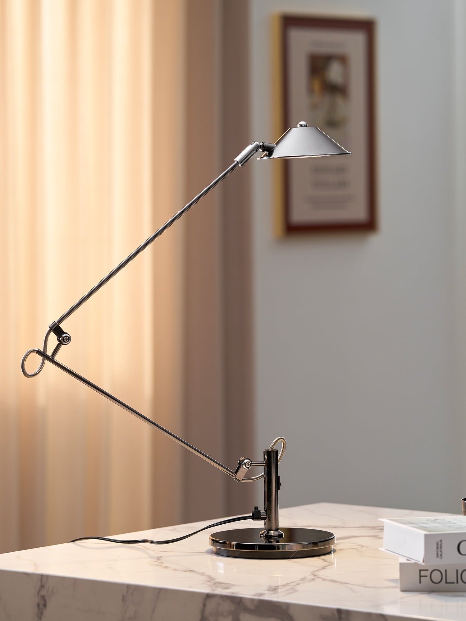 Adjustable Black Office Task Lamp T1596