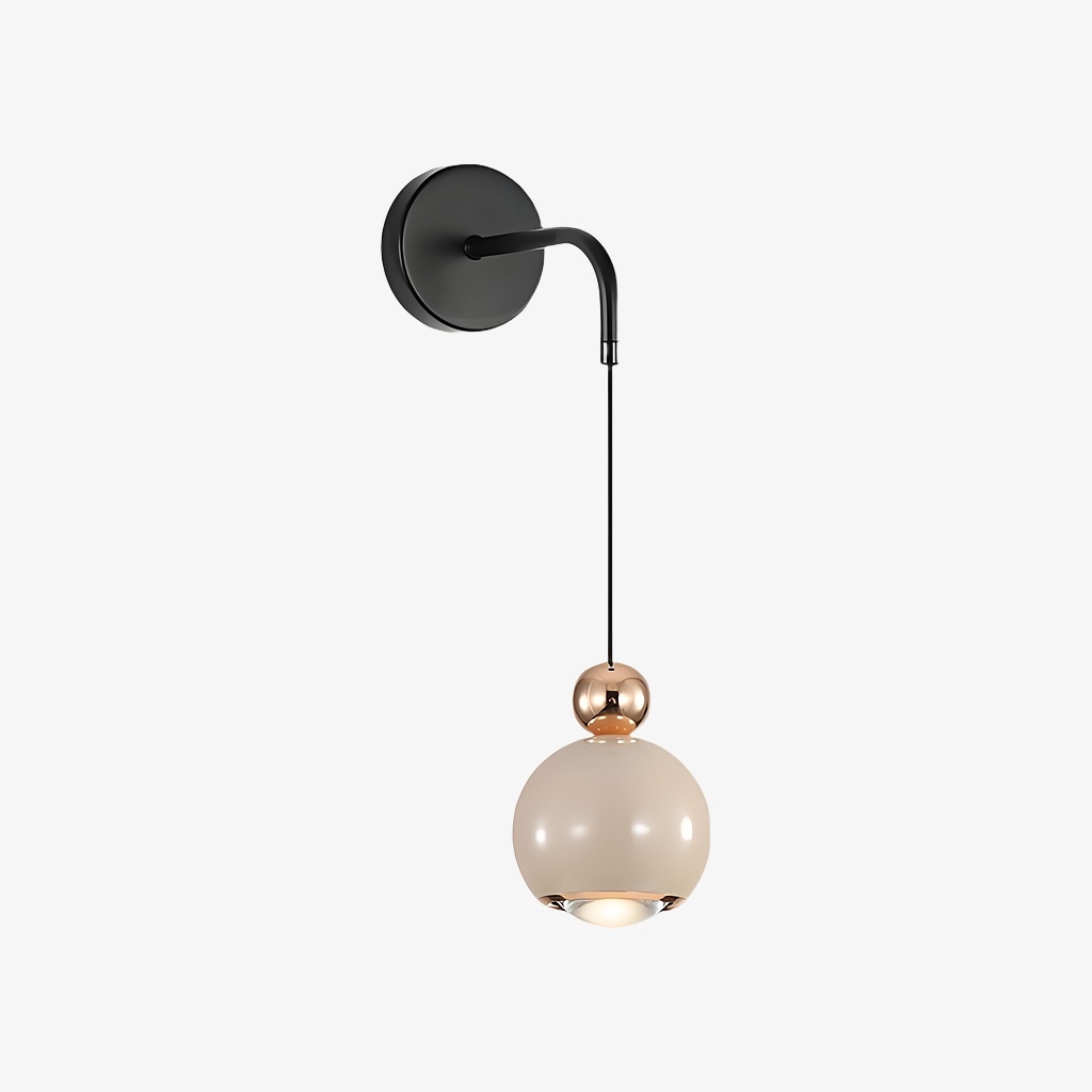 Glintap Nordic Globe Wall Mounted Light - Minimal Accent Lamp for Bedroom Interior T2207