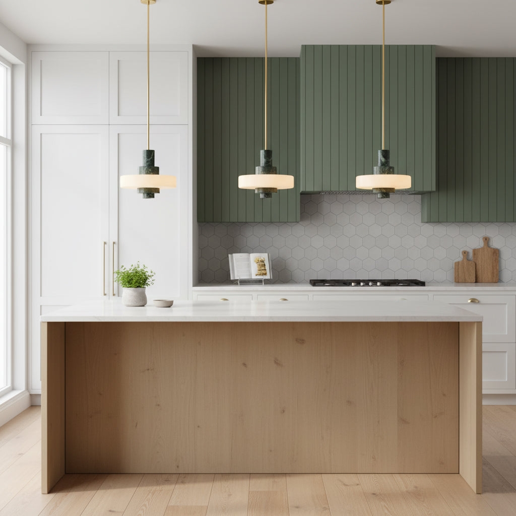 Mercury Green Marble Pendant Lamp T1931