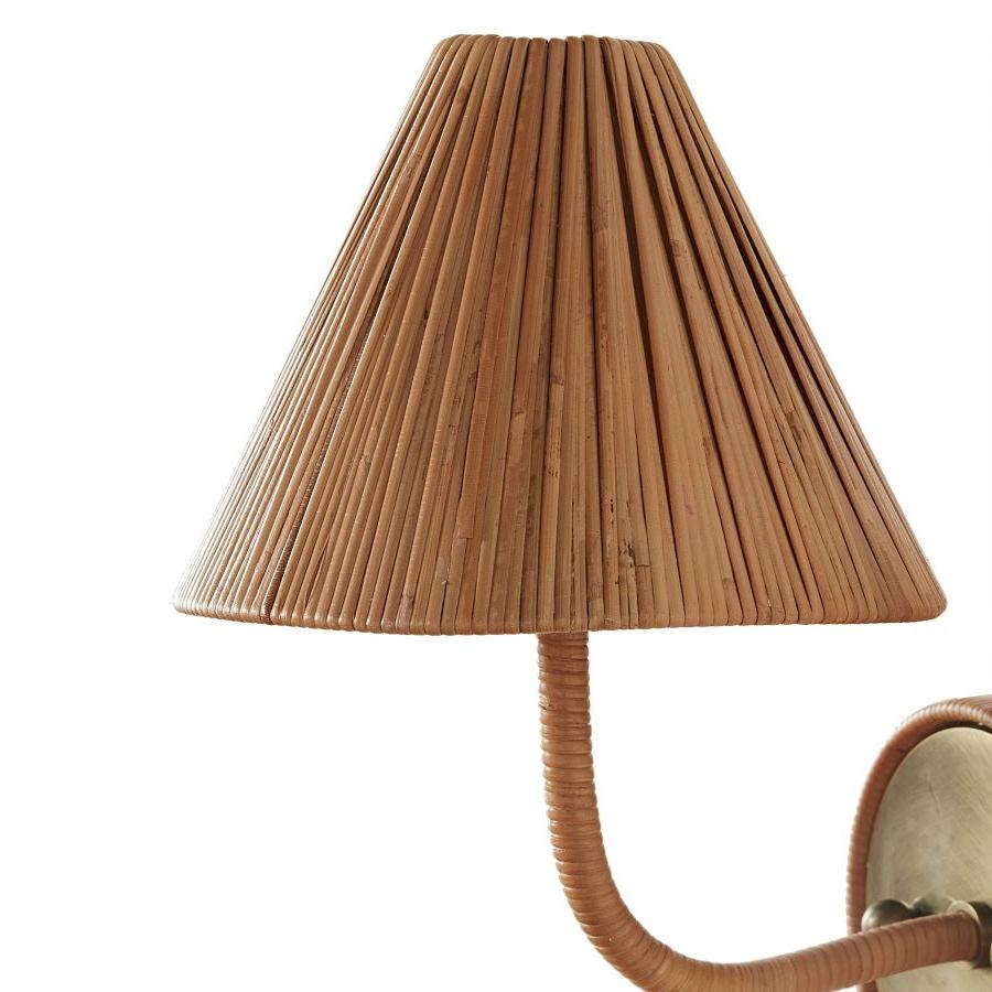 Welanery Textured Woven Look Rustic Wall Lamp - Living Room Accent Lighting T1216