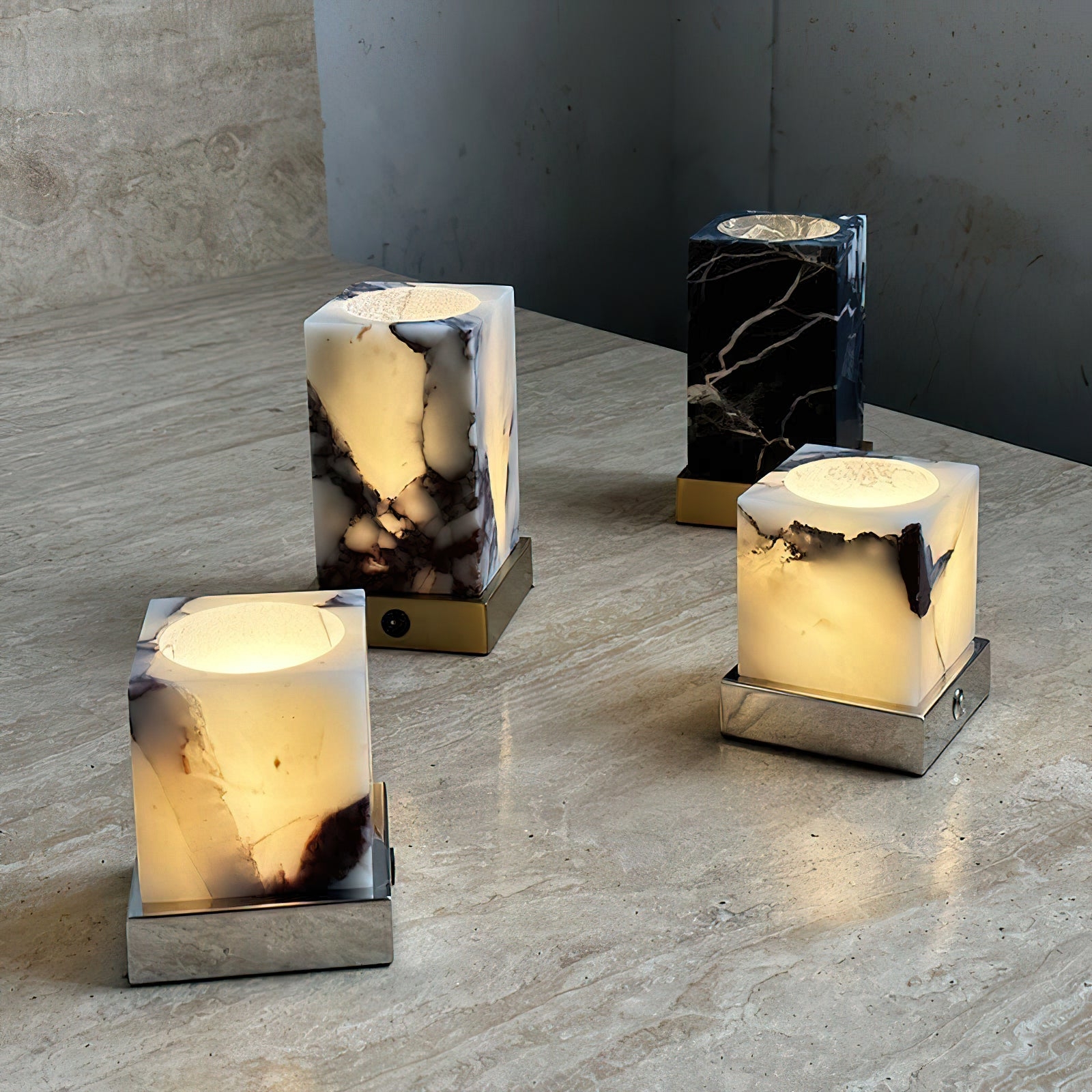 Cube Marble Table Lamp T1798