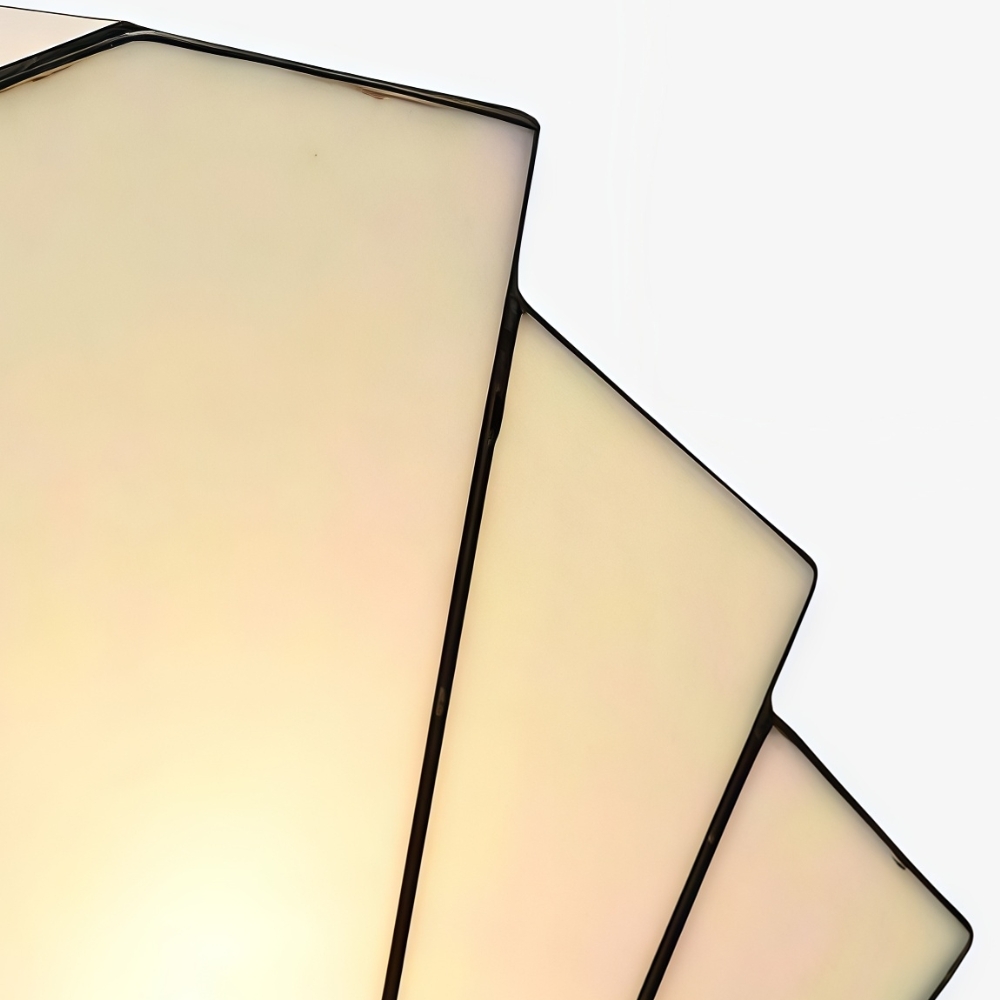 Kelsar Classic Stained Glass Table Lamp - Hand Cut Stained Glass Art Deco Table Lamp for Living Room or Bedroom T822