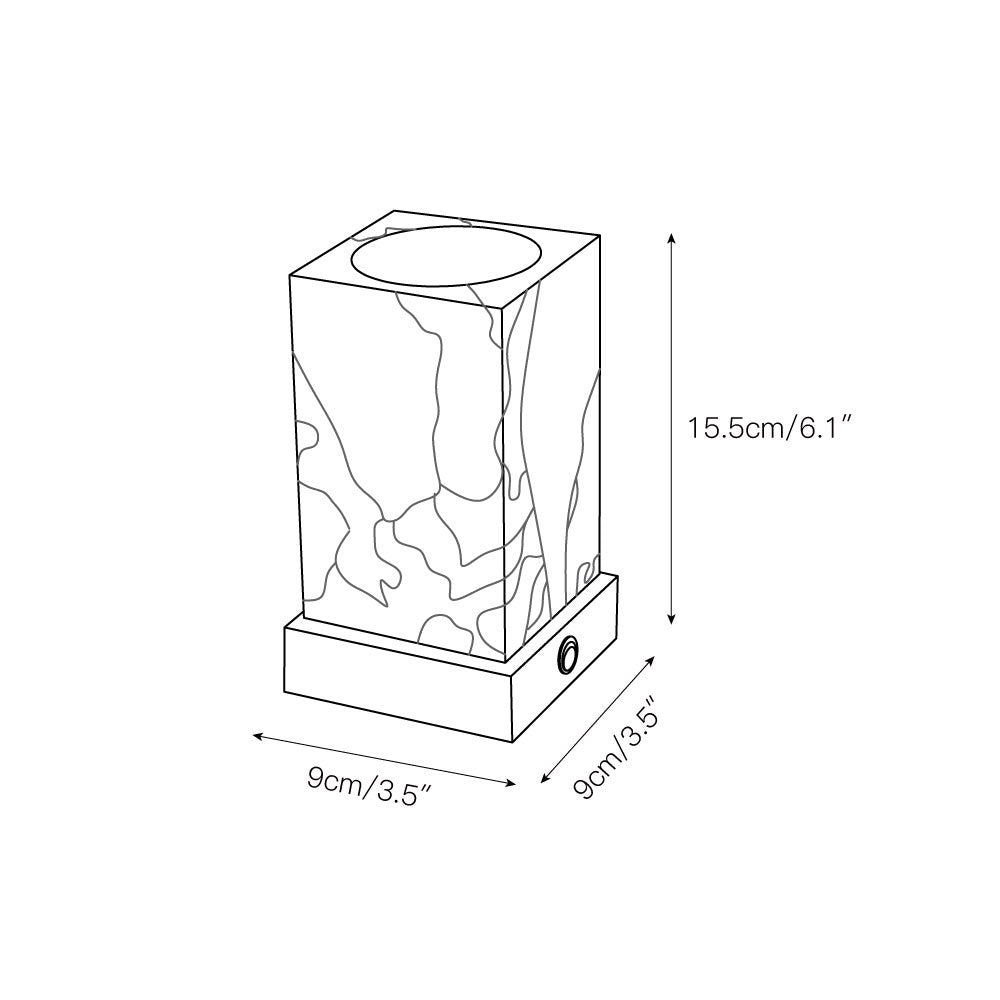 Cube Marble Table Lamp T1798
